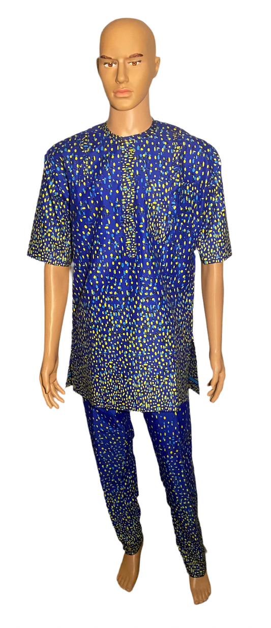 Male Traditional Fabric Top and Pant